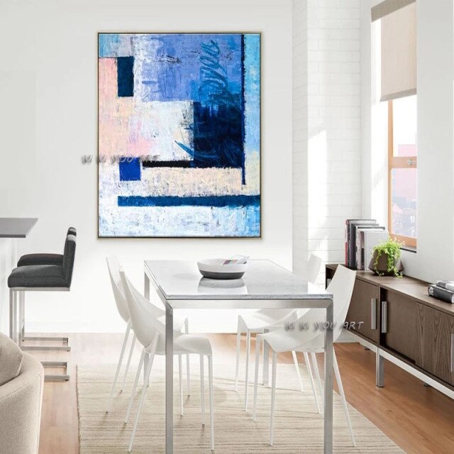 Abstract Painting Large Wall Art Canvas Oil Painting Expressionism Minimalist Modern Handmade Decoration Office Living Room