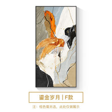 Load image into Gallery viewer, Hand-painted modern abstract porch decorative painting simple vertical aisle corridor mural living room oil painting hanging