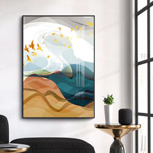 Load image into Gallery viewer, The Sunset Beach Wall Art Canvas Paint Abstract Nordic Posters Minimalist Living Room Decor 01-21 4