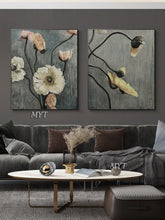 Load image into Gallery viewer, New Handmade Oil Painting Canvas Abstract Oil Painting Modern Canvas Wall Art Living Room Decorative Flower Painting