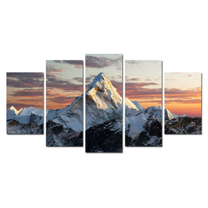 Modern Style Wall Art Canvas Painting Home Decor Landscape Paintings Snow Mountain Poster Wall Picture Living Room Decoration