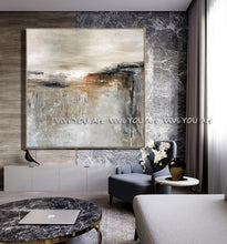 Load image into Gallery viewer, Silver Gray Painting Large hand painted Abstract Painting Texture Paintings on Canvas Office decoration wall Paintings Wall Art