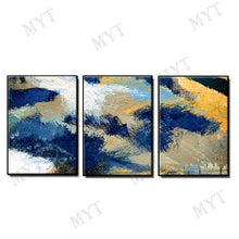 Load image into Gallery viewer, Modern Group Paintings 3 PCS Abstract Handmade 3 Pieces Canvas Oil Painting Art Hand Home Decor Canvas Wall Art Painting