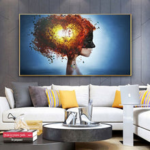 Load image into Gallery viewer, Abstract Girl Flowers Butterfly Pictures Canvas Painting Wall Art For Living Room Modern Home Decoration Posters And Prints