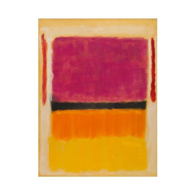 Famous Canvas Painting Mark Rothko Abstract Handmade Colorful Oil Painting Nordic Modern Wall Picture for Home Wall Decoration