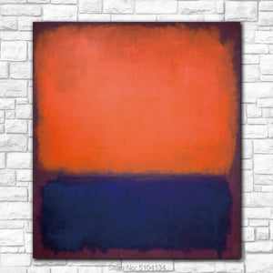 Famous Wall Pictures For Living Room Mark Rothko No. 14 Print Canvas Art Home Decor Modern No Frame Oil Painting