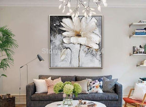 100% beautiful flowers hand oil painting home decoration Abstract on Canvas Hand-painted Wall Art for room no frame