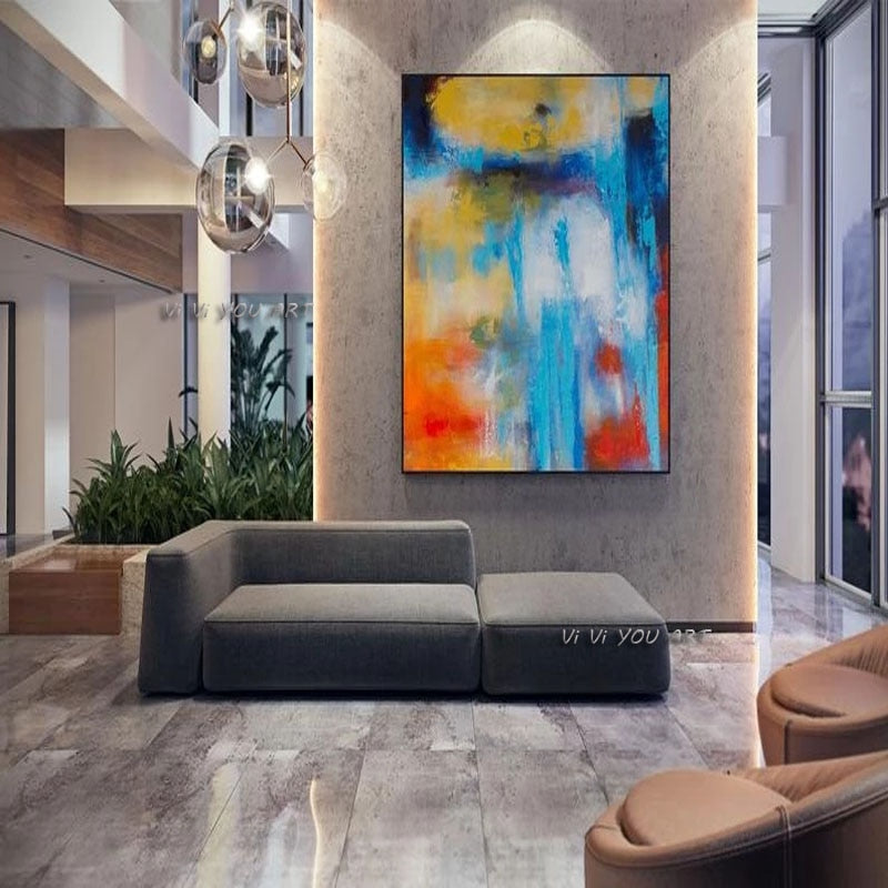 100% Handmade Original Abstract Paintings On Canvas Large Artwork Textured Colorful Comtemporary Art Modern Art Oil  Paintings