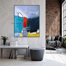 Load image into Gallery viewer, Abstract Painting Large Wall Art Expressionism Playful And Colorful Modern Oil Painting Wall Art On For Office Living Room