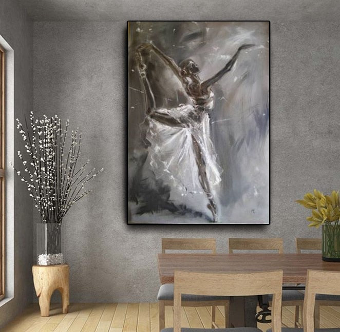Hand Painted Great impressist Artwork Dancer Worth Keeping Thickness Oil Painting On Canvas For Wall Decoration
