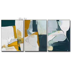 Large Size 3 PCS Hand Painted Abstract Fashion Designed Oil Painting On Canvas Modern Wall Decor Picture for Living Room Unframe