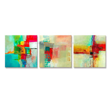 Load image into Gallery viewer, 3 Pcs Hand Painted Multicolored Wall Paintings Modern Abstract Art Oil Painting On Canvas For Living Room Home Decoration