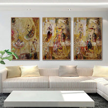 Load image into Gallery viewer, Ballet Dancers Group Of 3 PCS From Handpainted Modern Abstract Oil Painting On Canvas Wall Art For Living Room Home Decor