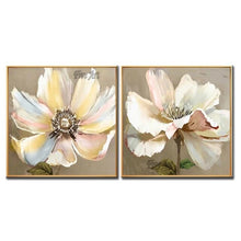 Load image into Gallery viewer, Wall Art Painting Home Decor Modern Abstract 2PCS Lotus Flower Canvas Oil Painting Wall Picture Art Cheap Paintings Artwork