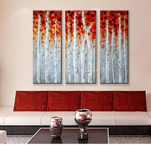 Paintings 3 Pcs/set Handpaited Modern Mangrove Oil Painting On Canvas Wall Art Picture Home Decoration Trees Pictures