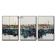 Load image into Gallery viewer, 3PCS Abstract Group Oil Painting Simple Design Canvas Art Wall Decoration Free Shipping Painting Artwork Wall Picture Canvas Art