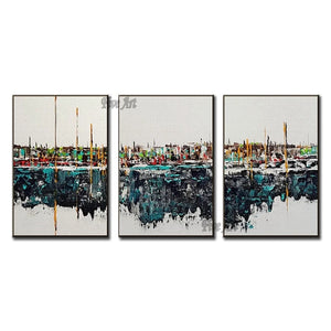 3PCS Abstract Group Oil Painting Simple Design Canvas Art Wall Decoration Free Shipping Painting Artwork Wall Picture Canvas Art