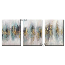 Load image into Gallery viewer, Unframed 3PCS Group Abstract Oil Painting 100% Hand-painted Hot Selling Abstract Canvas Wall Decor Art 3 Panels Canvas Artwork