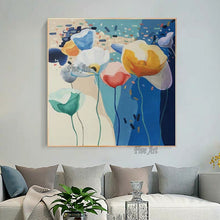 Load image into Gallery viewer, Free Shipping Modern Flower Hand Painted Landscape Oil Paintings on Canvas Modern Abstract Wall Art For Living Room Home Decor