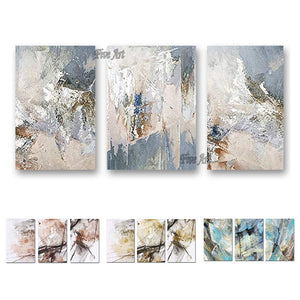 Unframed Hand Painted 3PCS Pictures Oil Paintings On Canvas Abstract Paintings Wall Art Hot Selling For Modern Living Room