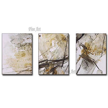 Load image into Gallery viewer, 3PCS 1Set 100% Handmade Abstract Oil Painting On Canvas Modern Handpainted Oil Painting Abstract PictureArtwork Unframe Picture