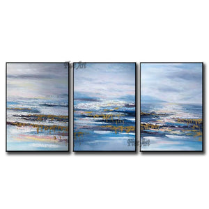 Newest Abstract 3 Pieces Oil Painting Art on Canvas Modern Group Canvas Wall Art Picture Living Room Bedroom Wall Decoration