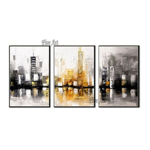 3PCS Colorful 100% Hand Painted Oil Painting Unframed Canvas Wall Abstract Art Home Decoration Paintings Art For Home Decor
