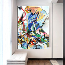 Load image into Gallery viewer, 100% Hand Painted Wassily Kandinsky Abstract Art Oil Paintings Famous Wall Pictures Home Decoration Christmas Gift Presents