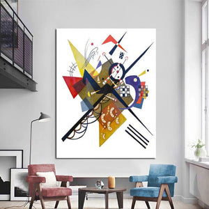 100% Hand Painted Abstract Vintage Wassily Kandinsky Famous Oil Painting Wall Art For Living Room Home Decor Christmas Gift