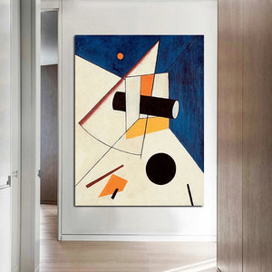Large 100% Hand Painted Oil Paintings Wassily Kandinsky Modern Classic Abstract Wall Art Pictures Christmas Gift Frameless