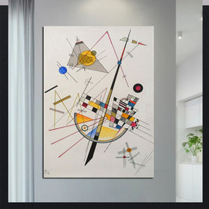 Wassily Kandinsky Doctrine Science Nova Methode 100% Hand Painted Oil Paintings Modern Abstract Wall Art Pictures Christmas Gift