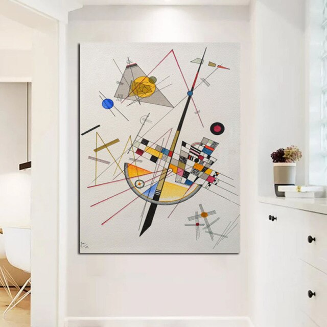 Wassily Kandinsky Doctrine Science Nova Methode 100% Hand Painted Oil Paintings Modern Abstract Wall Art Pictures Christmas Gift