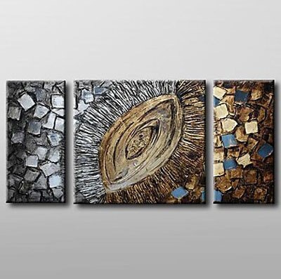 3 pcs Hand Painted Canvas Painting-Abstract Oil Painting Wall Art-Modern Canvas Art Wall Decor