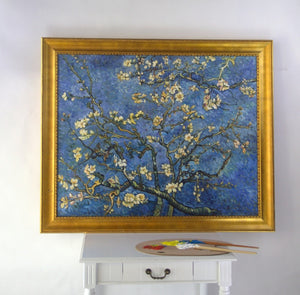 Framed oil paintings handmade reproduction Branches with Almond Blossm by Vincent Van Gogh