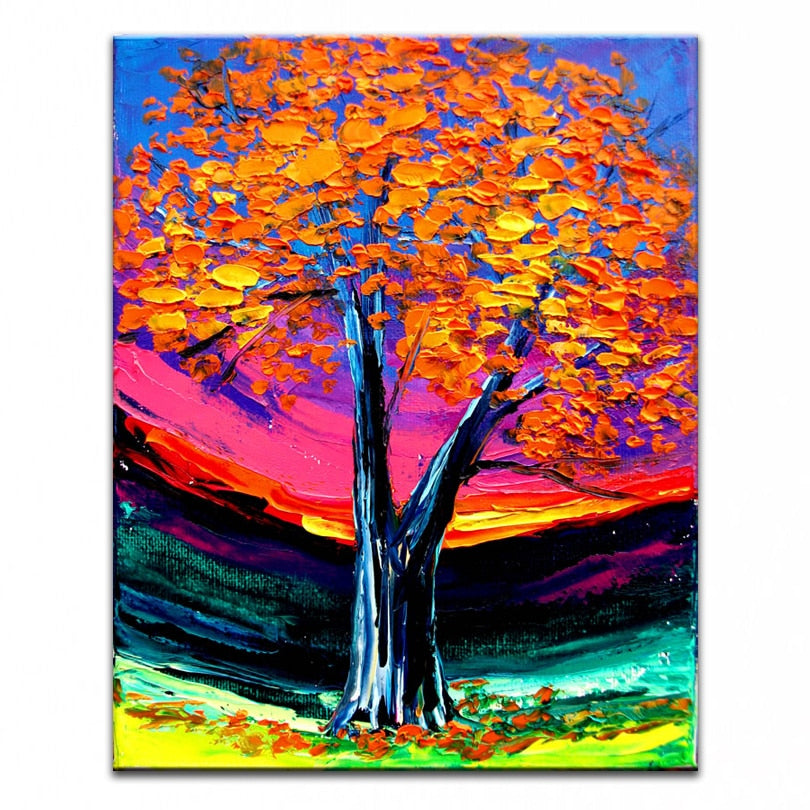 Hand Painted oil painting landscape pictures art Home Decor canvas painting  DM171204