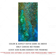 Load image into Gallery viewer, Blue Klimt Style Abstract Oil Painting Hand Painted Large Canvas Wall Decor Art for Living Room Bedroom Handmade Canvas Wall Art