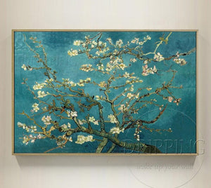 Reproduction Vincent Van Gogh Art Painting Blossom Almond Oil Painting Hand-painted Van Gogh Blossoming Almond Tree Oil Painting