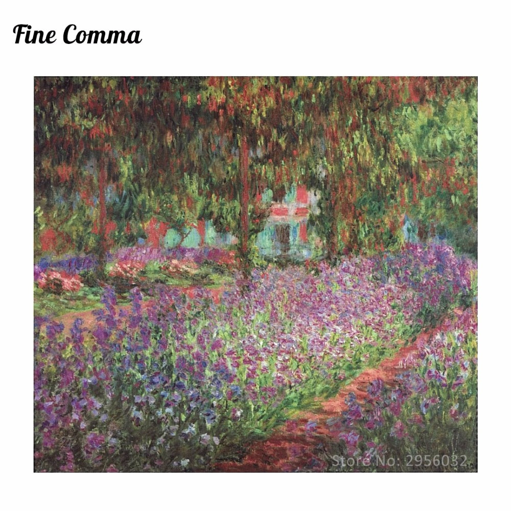 Oil Painting On Canvas Handmade Canvas Abstract The Artist's Garden at Giverny Le Jardin de l'artiste a Giverny by Claude Monet