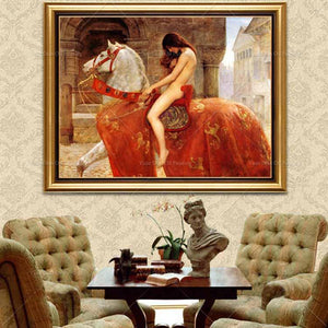 Crude Oil Painting Sexy Girl Artist Hand-painted High Quality Impression Oil Painting On Canvas Handmade Picture Tango Pictures