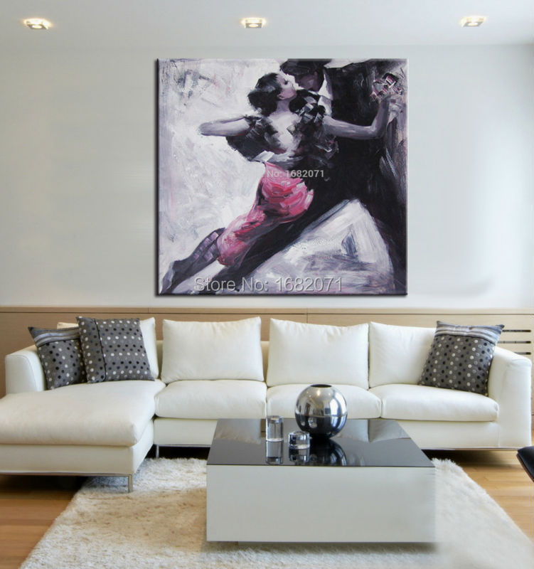 Top Artist Pure Hand-painted High Quality Modern Decorative Painting Beautiful Impression Canvas Painting For Living Room