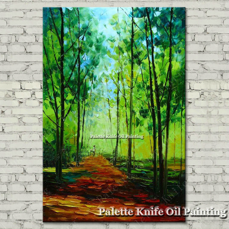 Hand painted Canvas Oil painting Wall Pictures for Living room wall decor art canvas painting palette knife landscape 10