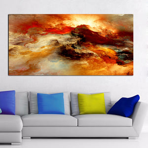 Sallyhomey Large Size Poster Art Prints Cloud Abstract for Living Room Wall Picture no frame - SallyHomey Life's Beautiful