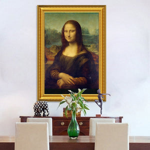 🔥Classic Oil Painting Leonardo Da Vinci The Mona Lisa Smile Canvas Printing Posters - SallyHomey Life's Beautiful