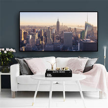 Load image into Gallery viewer, Building New York City Manhattan Empire State Canvas Art Scandinavian Posters and Prints Landscape Wall Picture for Living Room - SallyHomey Life&#39;s Beautiful