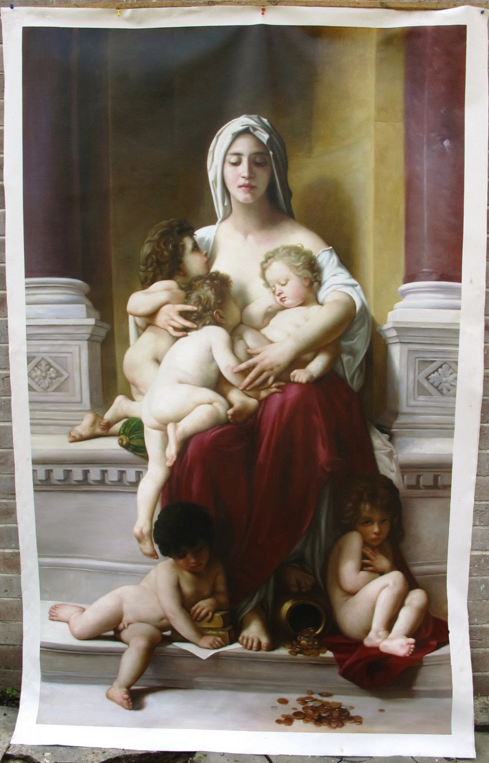 Handmade Oil painting reproduction Charity by William Bouguereau