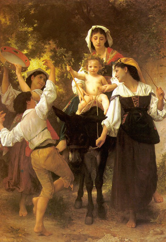 Handmade Oil painting reproduction Return from the Harvest by William Bouguereau