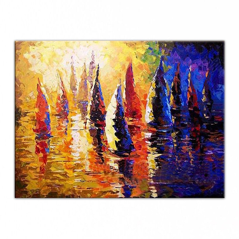 Hand painted oil painting Home decoration modern canvas art Abstract painting pictures  DM15031420