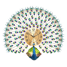 Load image into Gallery viewer, Large Peacock  Digital Wall Clocks - SallyHomey Life&#39;s Beautiful