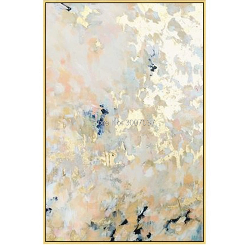 Picture Creative Imagine handmade Canvas Painting Abstract oil painting gold color Wall Art Entrance Office Bedroom wall picture