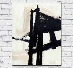 Large Size 100% handmade Oil Painting Franz kline light mechanic Wall Art Canvas Painting  for Living Room and Bedroom No Frames